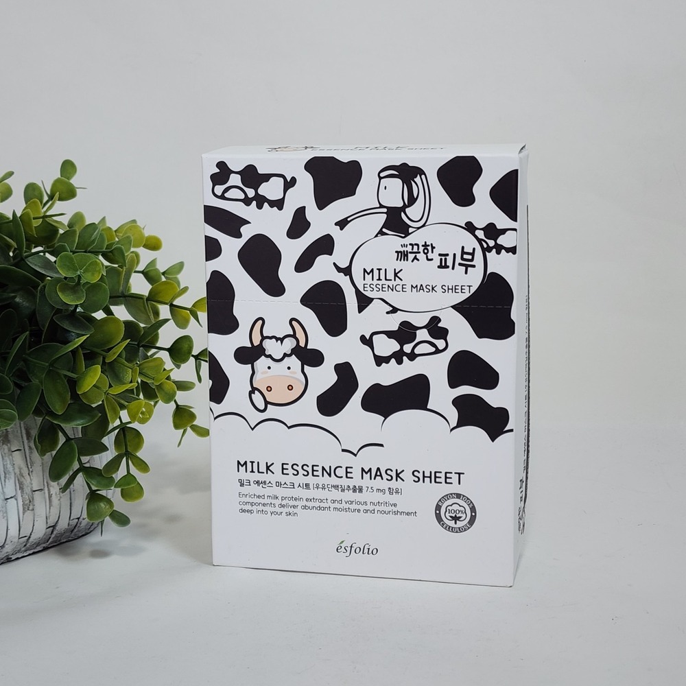 Esfolio Milk Essence Facial Mask Sheet 10 Pack